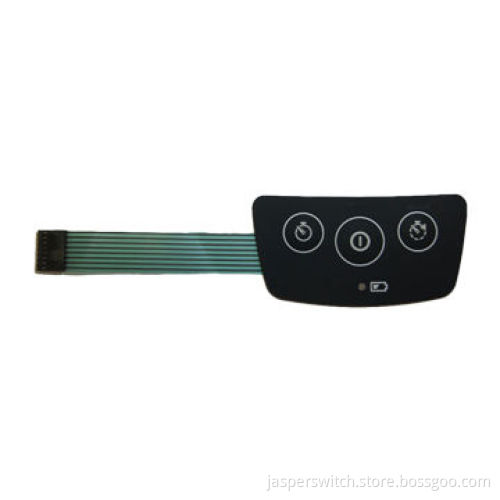 Keypad assemblies with rubber keypad and LED-embedded membrane switch